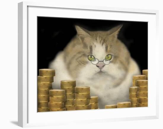 Fat Cat-J Hovenstine Studios-Framed Giclee Print