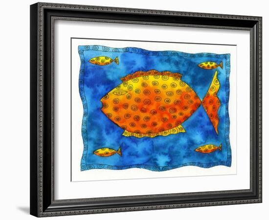 Fat Fish, 2006-Julie Nicholls-Framed Premium Giclee Print