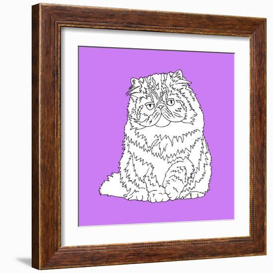 Fat Fluffy Cat-Anna Nyberg-Framed Art Print