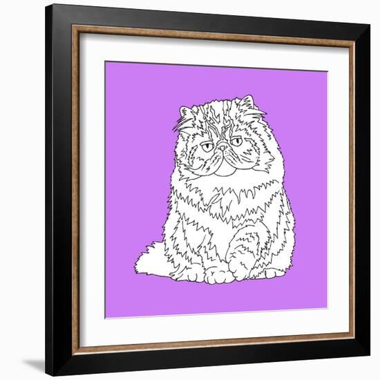 Fat Fluffy Cat-Anna Nyberg-Framed Art Print