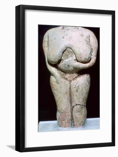 Fat lady statuette, (3500-2300 BC) Artist: Unknown-Unknown-Framed Giclee Print