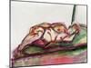 Fat Sleeping Nude, 2015-Julie Held-Mounted Giclee Print