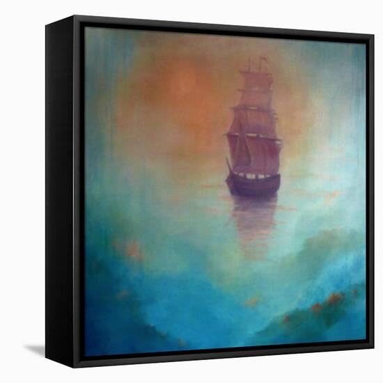 Fata Morgana (ghost ship), 2020 (oil on canvas)-Lee Campbell-Framed Premier Image Canvas