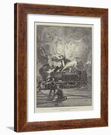 Fatal Accident at Clapham Junction on Saturday Night, 20 August-Francis S. Walker-Framed Giclee Print