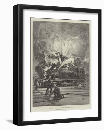 Fatal Accident at Clapham Junction on Saturday Night, 20 August-Francis S. Walker-Framed Giclee Print