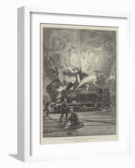 Fatal Accident at Clapham Junction on Saturday Night, 20 August-Francis S. Walker-Framed Giclee Print