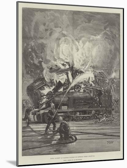 Fatal Accident at Clapham Junction on Saturday Night, 20 August-Francis S. Walker-Mounted Giclee Print