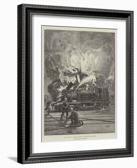 Fatal Accident at Clapham Junction on Saturday Night, 20 August-Francis S. Walker-Framed Giclee Print