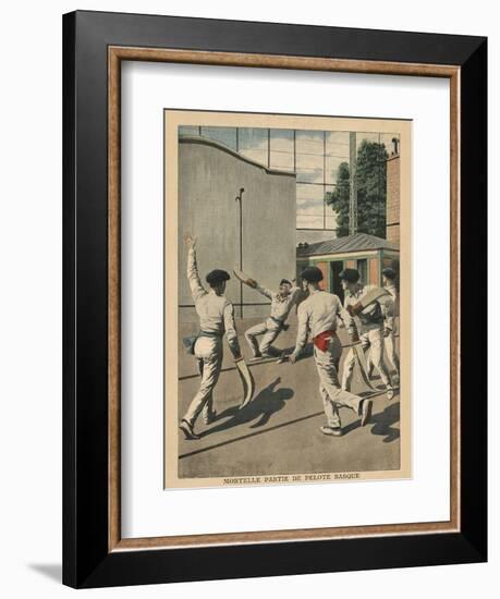 Fatal Basque Pelota, Illustration from 'Le Petit Journal', Supplement Illustre, 26th May 1907-French School-Framed Giclee Print