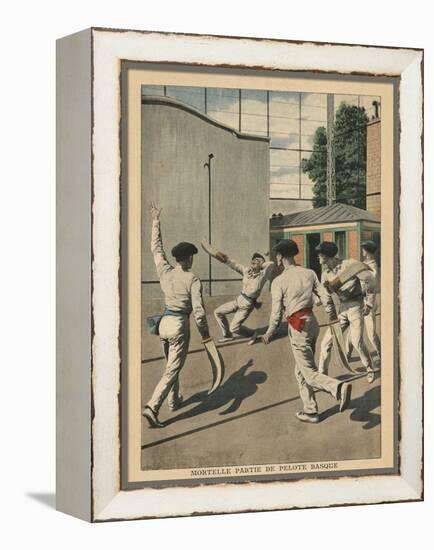 Fatal Basque Pelota, Illustration from 'Le Petit Journal', Supplement Illustre, 26th May 1907-French School-Framed Premier Image Canvas