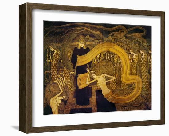 Fatalite. Watercolour (1893).-Jan Toorop-Framed Giclee Print