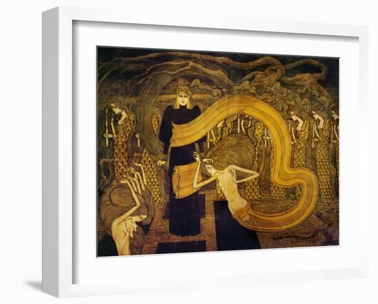 Fatalite. Watercolour (1893).-Jan Toorop-Framed Giclee Print