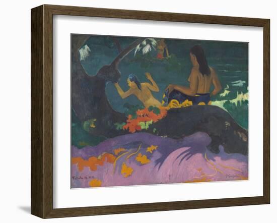 Fatata Te Miti (By the Sea), 1892-Paul Gauguin-Framed Giclee Print