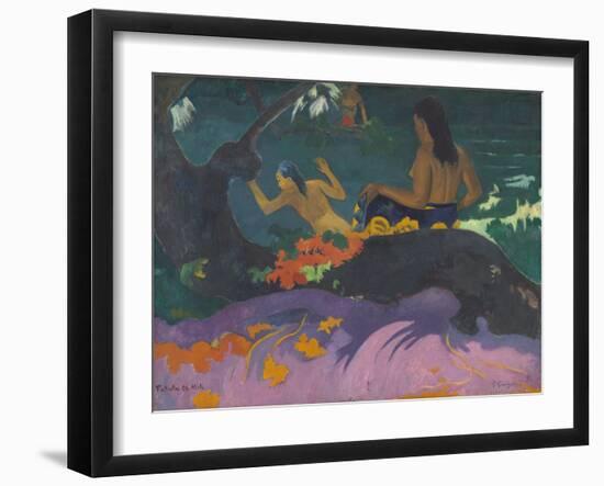 Fatata Te Miti (By the Sea), 1892-Paul Gauguin-Framed Giclee Print