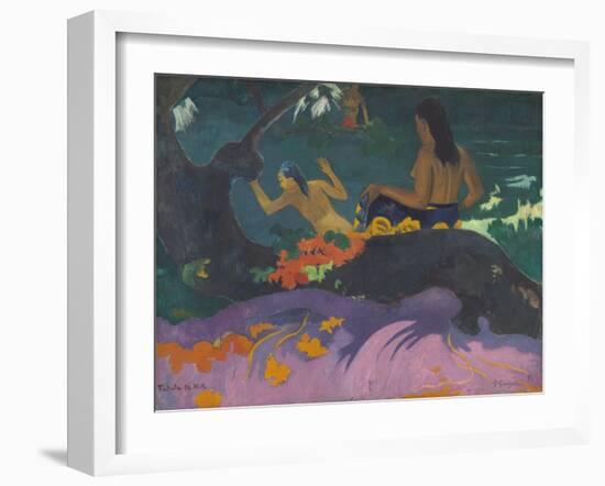 Fatata Te Miti (By the Sea), 1892-Paul Gauguin-Framed Giclee Print