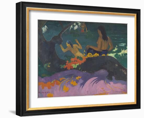 Fatata Te Miti (By the Sea), 1892-Paul Gauguin-Framed Giclee Print