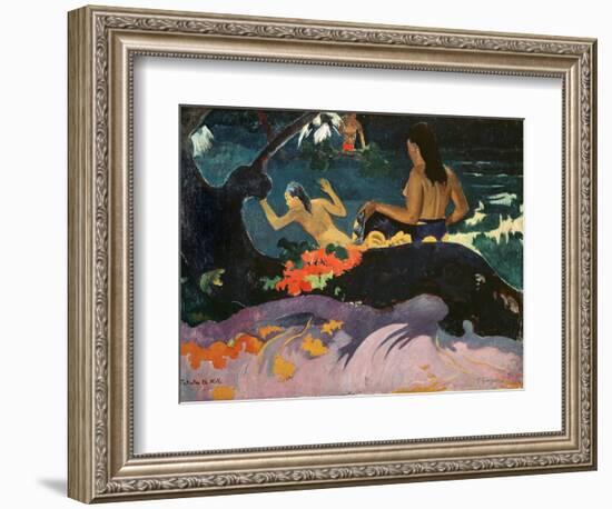 Fatata Te Miti (By the Sea) 1892-Paul Gauguin-Framed Giclee Print