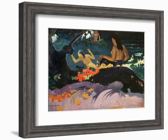 Fatata Te Miti (By the Sea) 1892-Paul Gauguin-Framed Giclee Print