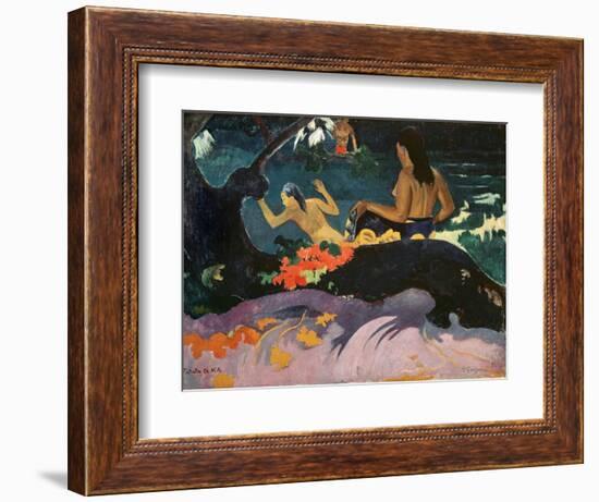 Fatata Te Miti (By the Sea) 1892-Paul Gauguin-Framed Giclee Print