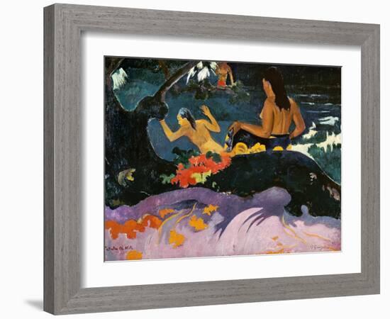 Fatata Te Miti (By the Sea), 1892-Paul Gauguin-Framed Giclee Print