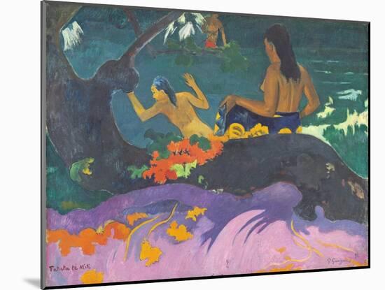 Fatata Te Miti (By the Sea) 1892-Paul Gauguin-Mounted Giclee Print