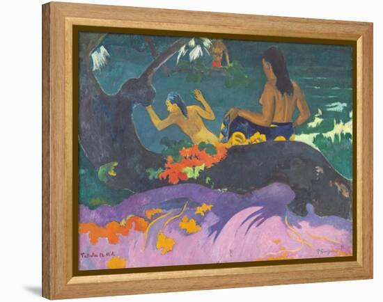 Fatata Te Miti (By the Sea) 1892-Paul Gauguin-Framed Premier Image Canvas