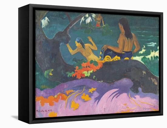 Fatata Te Miti (By the Sea) 1892-Paul Gauguin-Framed Premier Image Canvas