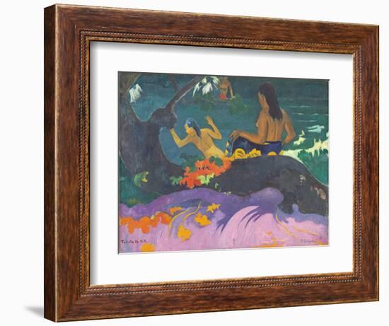 Fatata Te Miti (By the Sea) 1892-Paul Gauguin-Framed Giclee Print