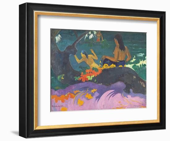 Fatata Te Miti (By the Sea) 1892-Paul Gauguin-Framed Giclee Print