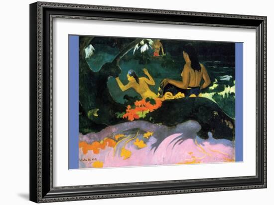 Fatata Te Miti-Paul Gauguin-Framed Art Print