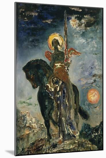 Fate and the Angel of Death, 1890-Gustave Moreau-Mounted Art Print