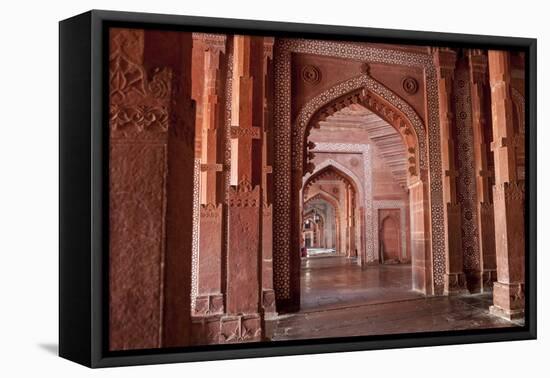 Fatehpur Sikri. Mughal Empire Mosque. Bharatpur. Rajasthan. India-Tom Norring-Framed Premier Image Canvas