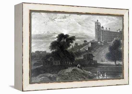 Fatehpur Sikri Near Agra, Engraved by R. Brandard-Thomas & William Daniell-Framed Premier Image Canvas