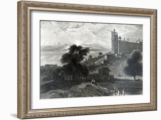 Fatehpur Sikri Near Agra, Engraved by R. Brandard-Thomas & William Daniell-Framed Giclee Print