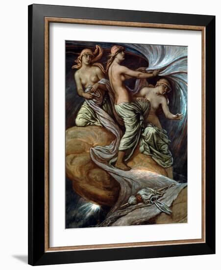 Fates Gathering In Stars-Elihu Vedder-Framed Giclee Print