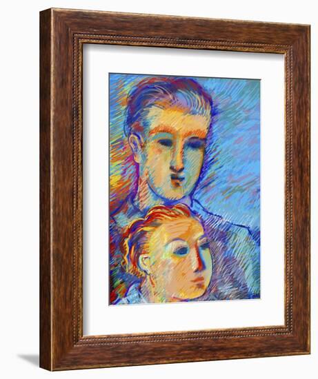 Father and Child-Diana Ong-Framed Giclee Print