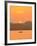 Father and daughter fishing at sunset near Lewolin Village-Stuart Westmorland-Framed Photographic Print