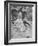 Father and Daughter Playing in the Surf at Jones Beach-Alfred Eisenstaedt-Framed Photographic Print