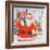 Father Christmas and His Reindeer-Catherine Bradbury-Framed Giclee Print