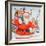 Father Christmas and His Reindeer-Catherine Bradbury-Framed Giclee Print