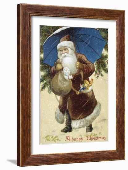 Father Christmas II-The Victorian Collection-Framed Giclee Print