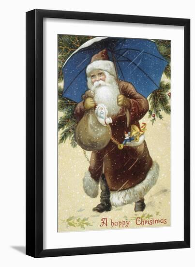 Father Christmas II-The Victorian Collection-Framed Giclee Print