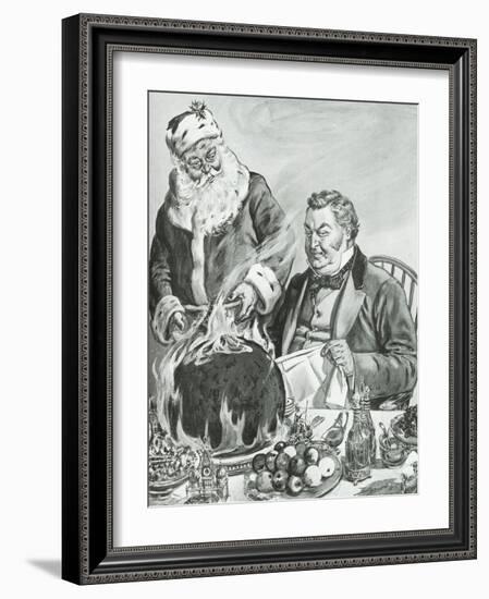 Father Christmas, Illustration from 'John Bull'-null-Framed Giclee Print