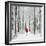 Father Christmas on a Bicycle in Snow-null-Framed Photographic Print