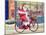 Father Christmas on a Bicycle-Tony Todd-Mounted Giclee Print