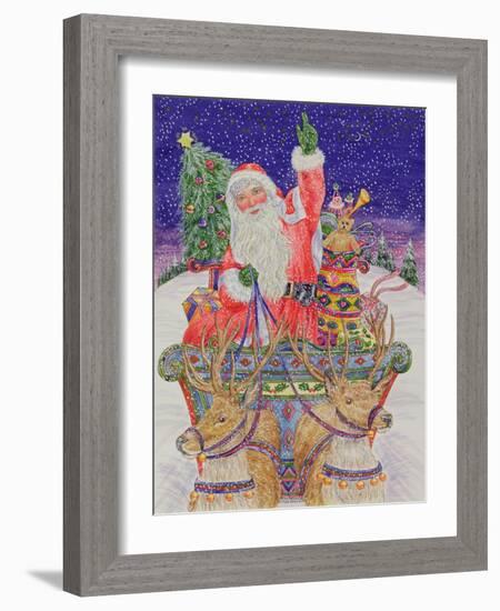 Father Christmas Setting Out on Christmas Eve-Catherine Bradbury-Framed Giclee Print