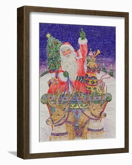 Father Christmas Setting Out on Christmas Eve-Catherine Bradbury-Framed Giclee Print