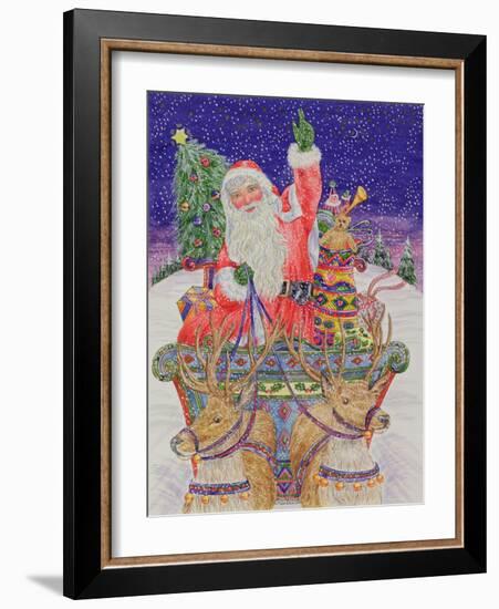Father Christmas Setting Out on Christmas Eve-Catherine Bradbury-Framed Giclee Print