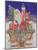 Father Christmas Setting Out on Christmas Eve-Catherine Bradbury-Mounted Giclee Print