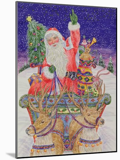 Father Christmas Setting Out on Christmas Eve-Catherine Bradbury-Mounted Giclee Print